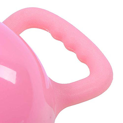 Water Filled Kettlebells, Adjustable Weight Fitness Equipment, Eco-Friendly PVC Kettlebell with Non-Slip Handle for Home Yoga Pilates Full Body Workout, 1.2-12 lb (Pink)