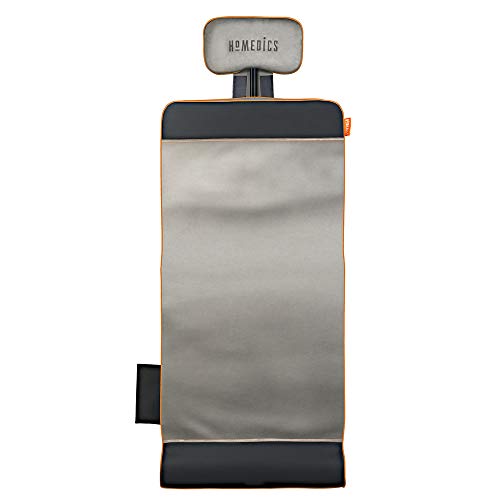 Homedics Yoga Fitness Back and Lumbar Stretching Mat with Air Compression and 3 Levels of Intensisty, Silver - style: Standard