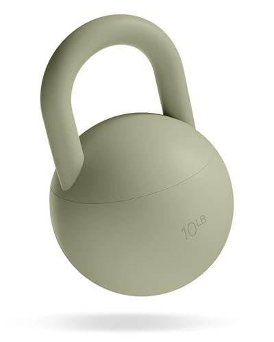 Bala Kettleball Soft Kettlebell for Women - Core & Strength Training - color: Sage, size: 10.0 Pounds