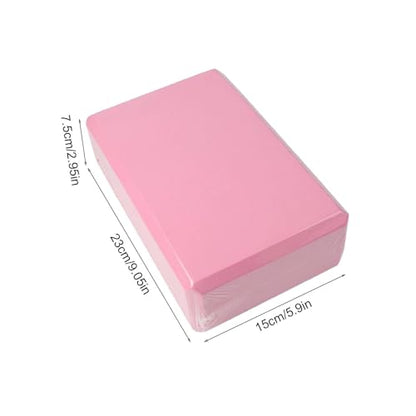 Yoga Blocks 2 Pack, High Density EVA Foam Block, Non-Slip Yoga Bricks, Gym Bricks, Fitness Exercise Blocks for Balance Training, Stretching, Pilates, Meditation, Support Deepen Poses