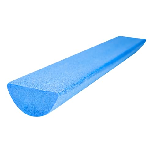 Body-Solid Tools Half Foam Roller - Ideal for Physical Therapy, Exercise and Balance Training, 1/2 Foam Roller Half Round Design, 36 Inch Length, Blue
