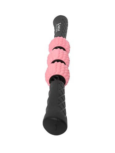 WellCart’s EVA Massage Stick Roller. Comfort Grip Handles with 3 Independent Textured Total Body Massager Spinners