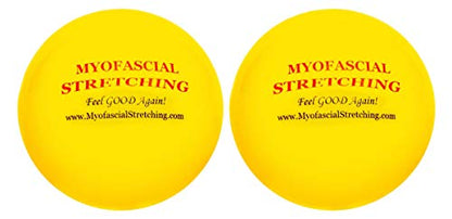 Four Inch Inflatable Balls for Myofascial Release, self Treatment and Stretching. (2 Count)
