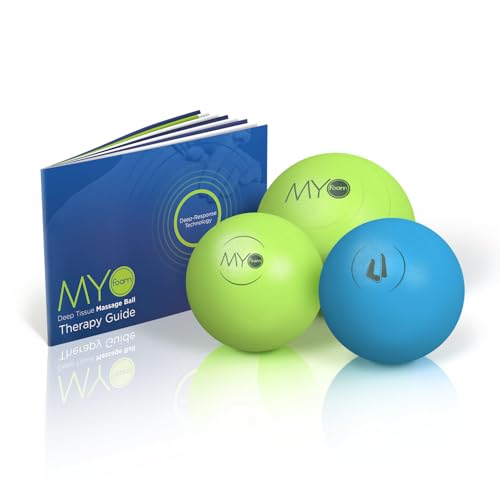 Ultimate Body Press 3 Pack - 5 inch Medium-Density and Two Four-inch Medium and High Density Rebounding Rubber Polymer Balls, Perfect for Muscle Recovery & Trigger Point Relief