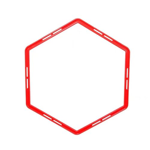 kowaku 5 Pieces Hex Agility Rings Outdoor Exercise Rings Multipurpose Soccer Training Rings Set 50cm Speed Training Rings for Hockey