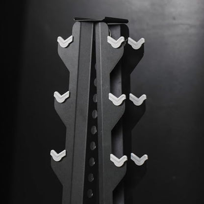 Titan Fitness Vertical Dumbbell Rack, A-Frame Configuration Protective Bumper Cradles, Home Gym Accessories