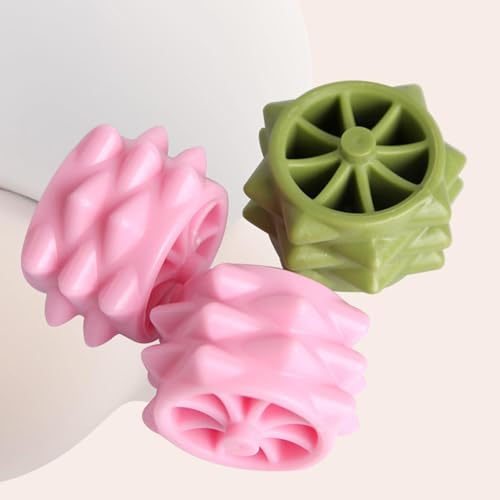 harayaa Roller 8 Wheel Leg Roller Portable Multifunctional Leg Clamp Fascia Massage Tool Manual for Arm, Neck, Home Office, Pink