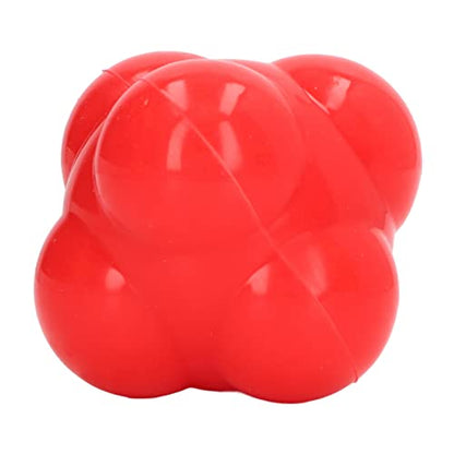 Reaction Ball, Rubber Bright Color Hex Reaction Trainer Ball for Basketball, Tennis and Other Competitive Sports