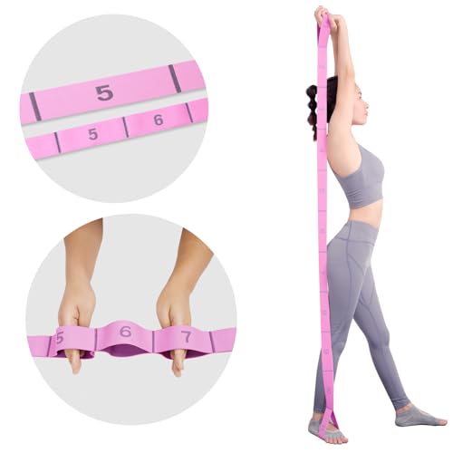 2 Pack Yoga Blocks 350g High Density, Non-Slip EVA Foam Brick with Bonus 11 loops Yoga Strap & Carry Bag, Pilates Block Set for Balance, Flexibility, Meditation, Home Gym & Studio