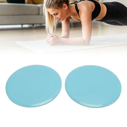 HERCHR 2Pcs Exercise Core Sliders, Working Out Dual Sided Exercise Glider Discs, Full Body Workout Sliders for Carpet Hardwood Floor, Body Fitness Training Equipment