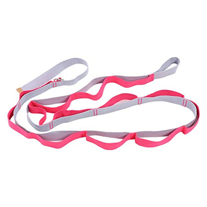 Yoga Stretching Strap, Yoga Strap for Flexibility Training, 3.1m Oxford Cloth Leg Stretcher with Foam - Covered Snap Ring, for Dance Gymnastics Physical Therapy and Home