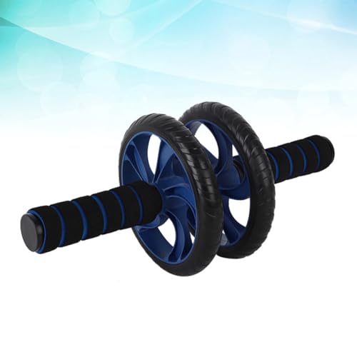 Two-wheeled Ab Roller Fitness Equipment for Home Use, Blue Abdominal Exercise Wheel with Silent Operation, Core Strength Trainer for Weight Loss and Workout