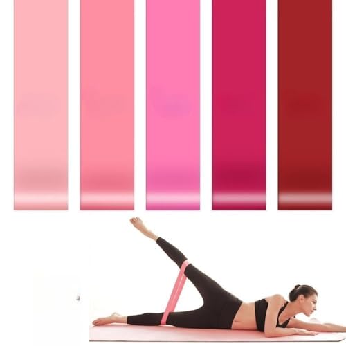 5 Pack Resistance Bands Set for Women Non-Slip Workout Bands for Legs Glutes Hips 5 Levels Booty Exercise Bands for Home Fitness Yoga Pilates