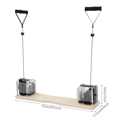 Cable Machine Foldable Home Gym Equipment System, 150LB Adjustable Resistance Strength Trainer for Full Body Workouts - Squat Press Station with Cable Pulley, Leg Developer & Accessories