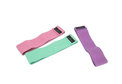 FixtureDisplays® Resistance Bands for Legs and Butt Exercise Bands - Non Slip Elastic Booty Bands, 3 Levels Workout Bands Women Sports Fitness Band for Squat Glute Hip Training 15202-NPF
