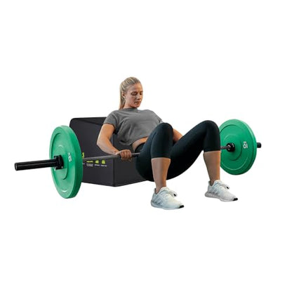 Hip Thrust Machine & Glute Bridge Exercise Machine, Hip Thrust Bench Booty Workout Box Platform for Home Gym Total Body Workout.