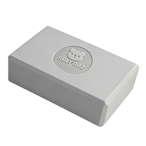Premium Yoga Blocks - Non-Latex EVA Foam with Non-Slip Grip & Beveled Edges - Multiple Colors Available - Ideal for Yoga, Pilates, Meditation - Boost Stability, Balance and Deep Stretching