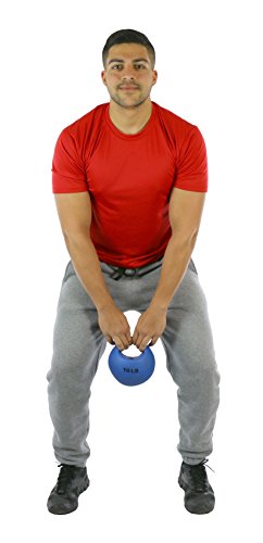CanDo 10-3294 One Handle Medicine Ball, 10 lb, Blue - size: 10 lbs