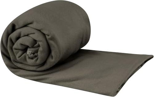 Sea to Summit Portable Pocket Towel for Camping, Gym, and Travel - color: Beluga, style: Medium