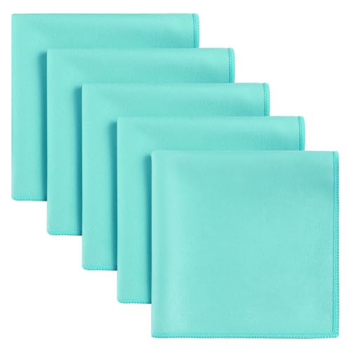 Sweat Absorbing Handkerchiefs, 5Pcs Small Quick Drying Microfiber Sweat Rag Towels for Gym, Sports and Workout - color: Mint Green