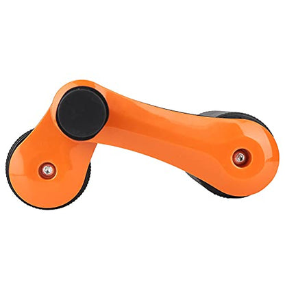 2 Wheels Ab Roller Wheel, Abdominal Muscle Exerciser, Dual - Wheel Core Trainer with Knee Pad for Home Gym, Stable Aluminum Alloy ABS Design for Full - Body Workout