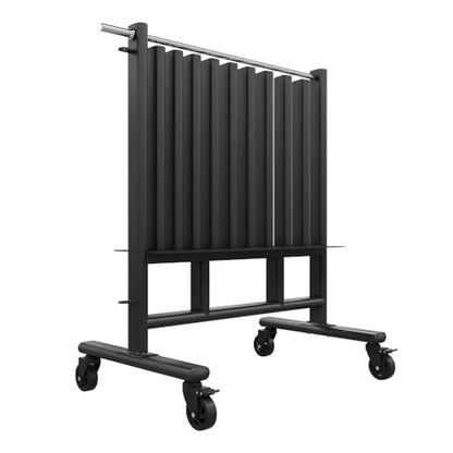 Power Systems Premium Dumbbell Storage Rack – Mobile Weight Rack with Wheels, Heavy Duty Steel Organizer for Home Gym, Fitness Studio & Commercial Use, Secure Space Saving Design (Rack Only)