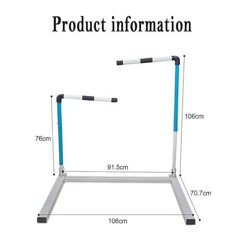 KEULEN Hurdle Set, Agility Training Hurdle Frame, Separate Design, 5 Levels of Height Adjustment, 180° Rotation, Foldable for Easy Storage, Sports Fitness Equipment | Football Training Equipment
