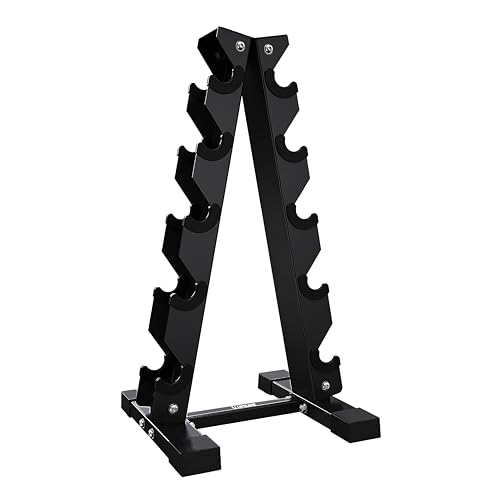 Lifeline Fitness A-Frame Dumbbell Rack – Compact Storage for 200 lbs of Dumbbells