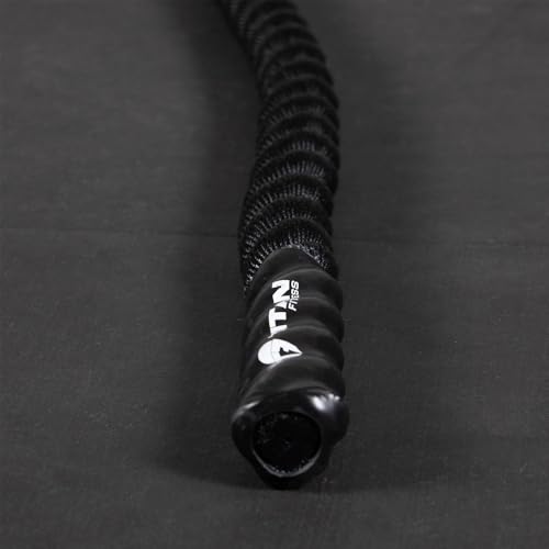 Titan Fitness Battle Rope 40ft x 2in, Poly Dacron Heavy Rope for Home Gym Conditioning Workouts, Cross-Train, Strength Training Exercises