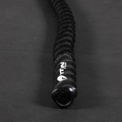 Titan Fitness Battle Rope 40ft x 2in, Poly Dacron Heavy Rope for Home Gym Conditioning Workouts, Cross-Train, Strength Training Exercises