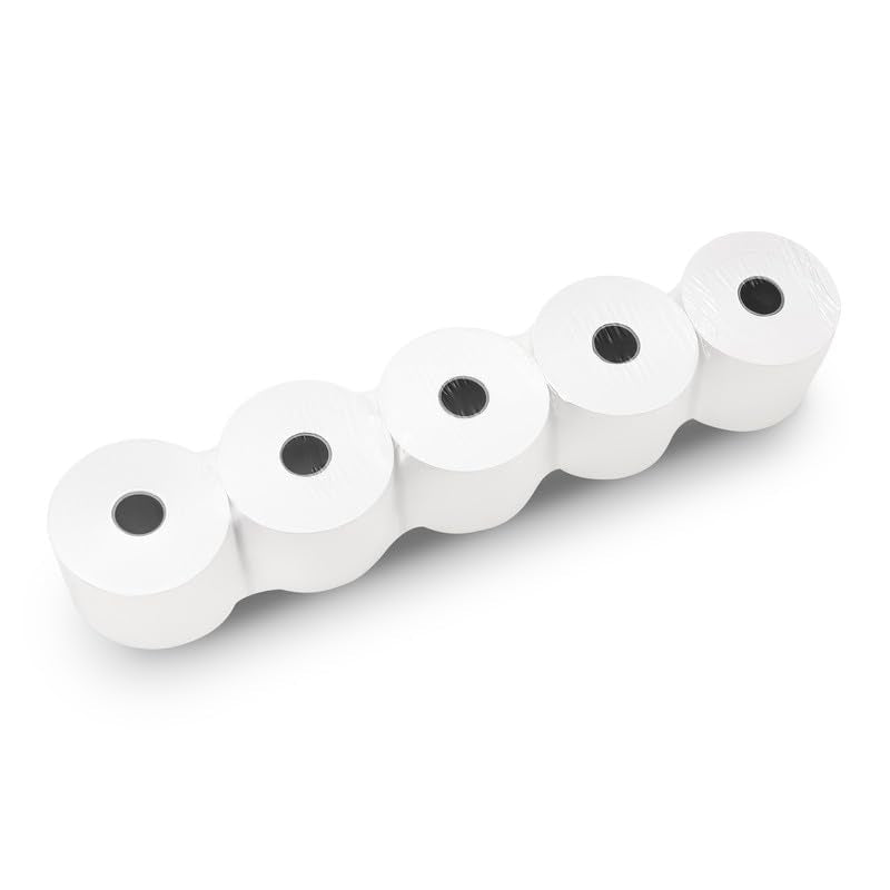 (200 Rolls) 2 1/4 x 150 ft White Adding Machine Tape Paper Rolls Premium One Ply Register/Adding Machine/Calculator Paper Rolls Printing Calculator 10 Key