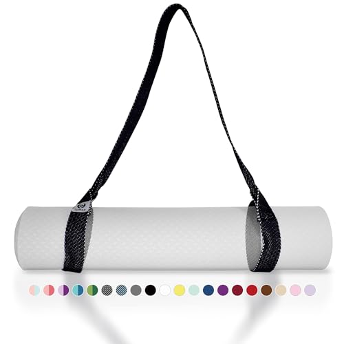 Tumaz Yoga Mat Strap Adjustable Carrier for All Yoga Mats, 2 Sizes - color: 06. Black, size: 64 IN