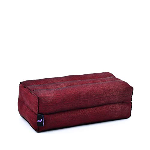 Leewadee Yoga Block – Floor Cushion for Yoga Practice, Meditation Seat Cushion for Workouts Filled with Kapok - color: Cl24 - Red
