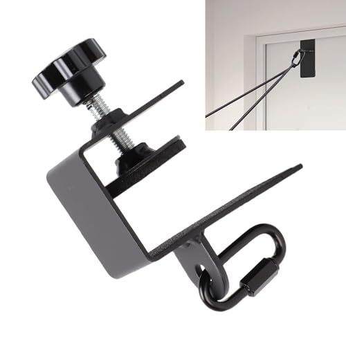 Door Anchor Iron Workout Door Mount Anchor for Strength Training Home Gym Body Weight Straps Attachment Heavy Duty Design 1 Piece for Men Women Indoor Exercise