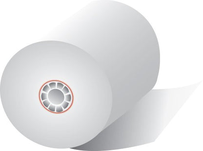 Quality Park Single-Ply Black Image Thermal Paper Calculator and POS/Cash Register Rolls, BPA Free, 3.125 Inches x 230 Feet, White, Box of 50 (15636)