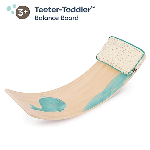 B. toys Teeter-Toddler Wooden Wobble Balance Board and Chair, Furniture