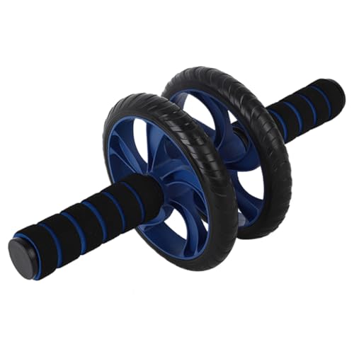Two-wheeled Ab Roller Fitness Equipment for Home Use, Blue Abdominal Exercise Wheel with Silent Operation, Core Strength Trainer for Weight Loss and Workout