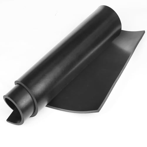 WochiTV Solid Rubber Strips Rolls, 12" Wide x 1/4" Thick x 12" Long Neoprene Rubber Sheets Perfect for DIY Gasket Material, Sealing, Liner, Shield, Padding, Mat - size: 12" W x 12" L, style: 1/4(.25") Thick