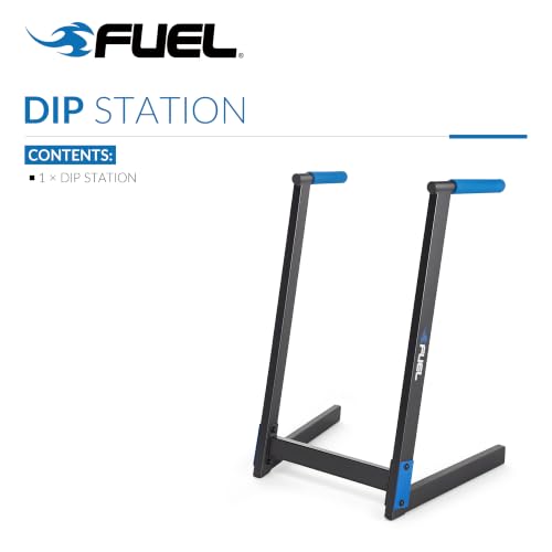 Fuel Pureformance Dip Station | Bodyweight Training | Multiple Options - color: Black/Blue