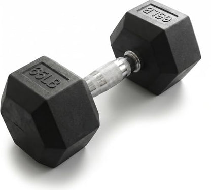 5-550 lb Rubber Hex Dumbbell Set, Heavy-Duty Free Weights for Home Gym Strength Training, Muscle Building & Full Body Workouts, No Rack Included