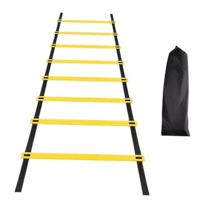 Agility Ladder, Folding Soccer Football Speed Training Ladder for Volleyball Workout Coordination Footwork Balance - Instant Set Up, Portable Sports Equipment- 4 Meters 8 Sections