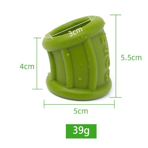Silicone Cock Ring Ball Testicle Stretcher for Men-UFZ140(Green) - color: Green