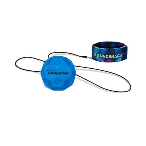 Waboba Bounceback Moonshine Assorted Colors Hyper Bouncy Balls that Light Up on Bounce, Fun Toys for Kids, Teenagers, Adults, Boys and Girls - Colors May Vary