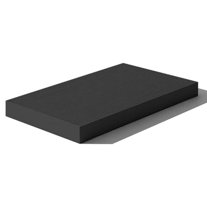 Balance Pad, High-Density TPE Foam Balance Pad Non-Slip Water-Resistant Lightweight Portable for Yoga, Stability Training, Balance Exercises, Hip Thrusts, Home & Gym Fitness - color: BLACK