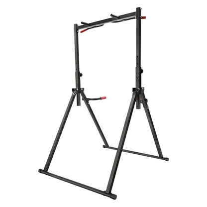 Bepritm Power Tower Pull Up Dip Station, Triangular Power Tower Foldable Pull Up Bar Station, Adjustable Height Multifunction Workout Pull Up Tower for Home Gym Strength Training Equipment