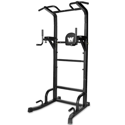 BARWING Pull Up Bar Station, Power Tower, Dip Station with 3D Backrest, Multi-Function Strength Training Stand Rack, Adjustable Height Dip Bar for Home Gym Workout Stand Fitness Exercise Equipment