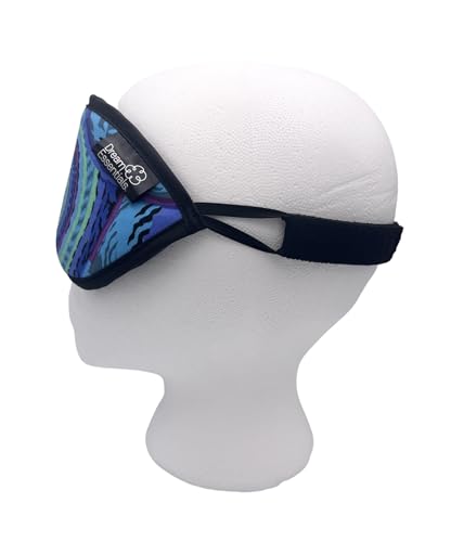 Dream Essentials Dreamland Premium Sleep Mask, Handmade in the USA, Breathable Natural Cotton, Adjustable Strap, Men and Women, Nose Bridge for Light Block, Travel, Yoga, Meditation (Dream Spiral) - color: Dream Spiral