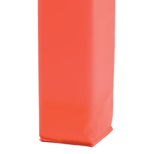 Champion Sports Football Field Pylon Set of 4 Hi Vis Orange 4"x18" Markers-Durable Vinyl/Nylon & Poly Foam Core-Weighted Base