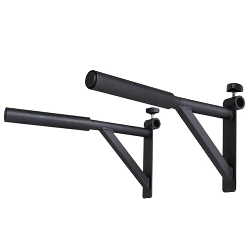 Rep Fitness Dip Bar Attachment | Home Gym Equipment | Pull Up Bar Accessory | Strength Training Attachment for PR-1000 Stationary Rack | Parallettes Bars | Power Tower Add-On | Calisthenics Gear