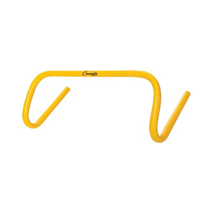 Champion Sports Speed Hurdles – Lightweight Adjustable Agility & Jump Training for Athletes - Speed & Stride Drills, Soccer, Football & Track - style: 6" Yellow (Single Hurdle)